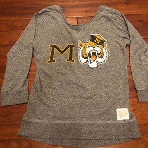 Retro Mizzou Scoop Neck